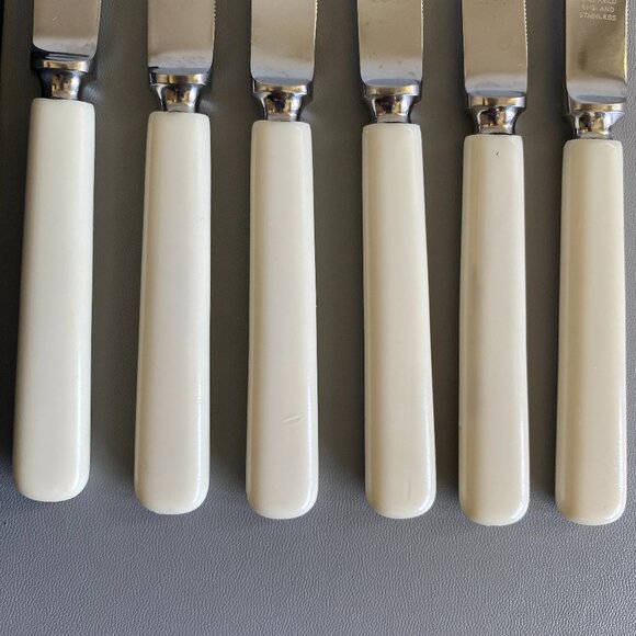 Vintage Cutlass Sheffield England Steak Knife 6 Pc Set - Picture 3 of 8